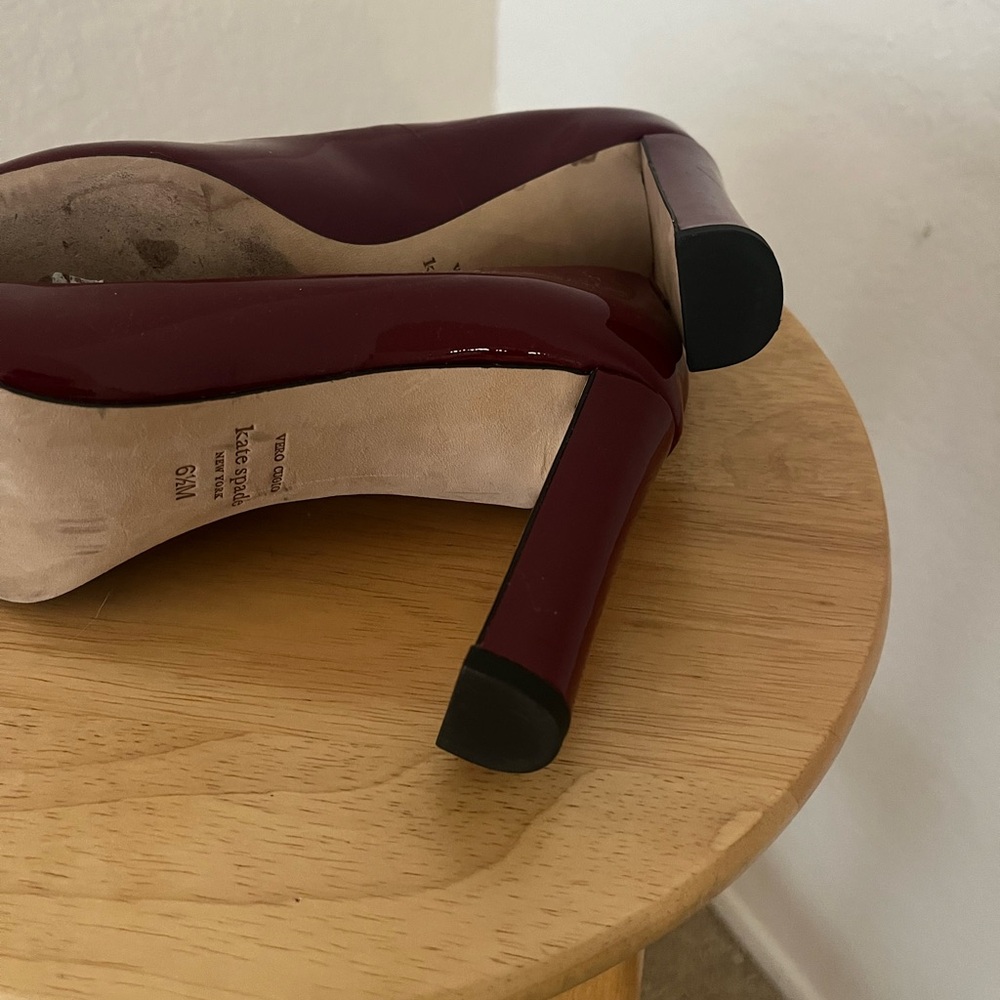 Kate Spade Patent Leather Round-Toe Pumps - Picture 3 of 3